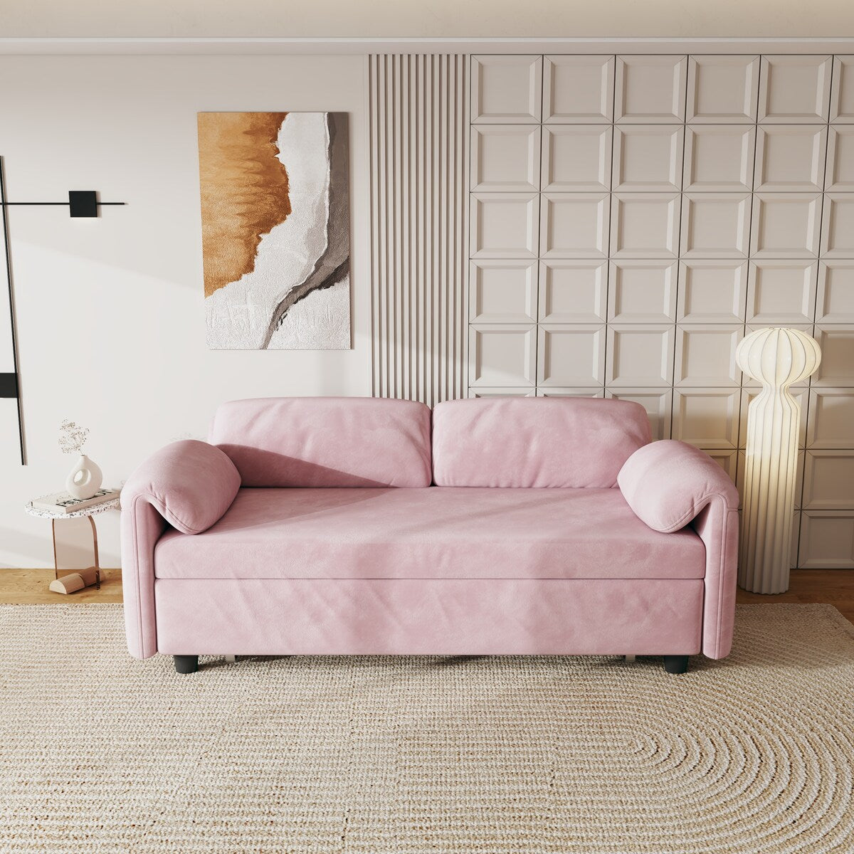 54"Sofa Bed,Sleeper Sofa- 2 in 1 Pull Out Couch Bed for Living Room,Sofa Sleeper with Pull Out Bed
