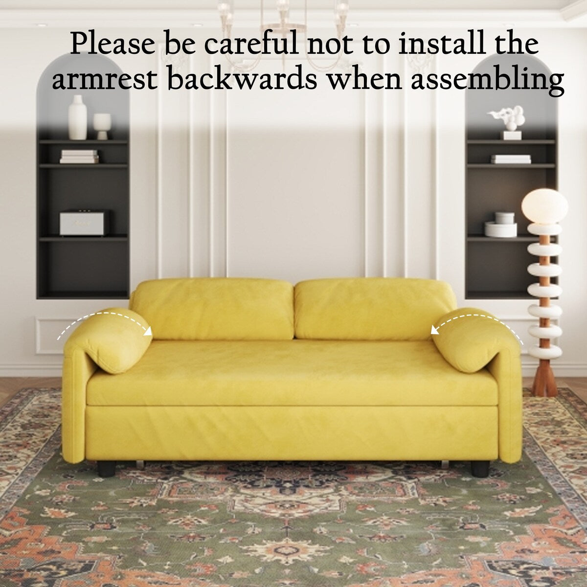 54"Sofa Bed,Sleeper Sofa- 2 in 1 Pull Out Couch Bed for Living Room,Sofa Sleeper with Pull Out Bed
