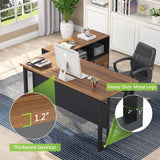 55 Inch Computer Desk Writing Study Desk Gaming Table for Home Office