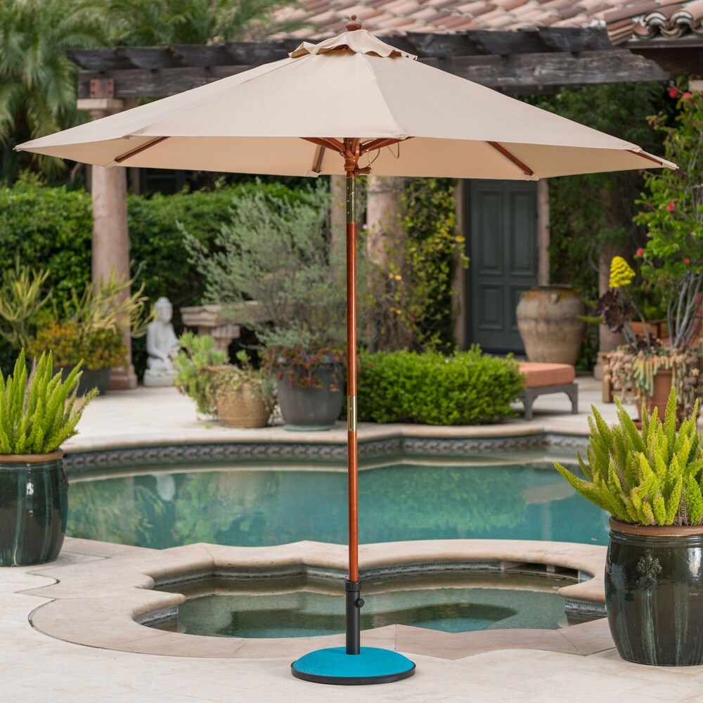 Tulare Outdoor 55 lbs Circular Concrete Umbrella Base by Christopher Knight Home