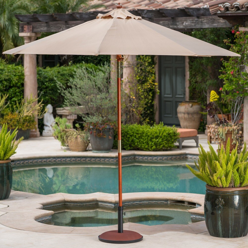 Tulare Outdoor 55 lbs Circular Concrete Umbrella Base by Christopher Knight Home