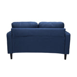 55.5" Loveseat Pillow Back Fabric Upholstered Sofa & Couches Design with Rubber Wood Legs Support and Back & Seat Removable