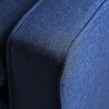 55.5" Loveseat Pillow Back Fabric Upholstered Sofa & Couches Design with Rubber Wood Legs Support and Back & Seat Removable