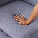 55.9'' Square Arm Loveseat with Wood Frame and Solid Wood Legs