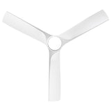 56 in. Matte White Indoor Ceiling Fan with Integrated LED Light Kit and Remote Control - 56 INCHES