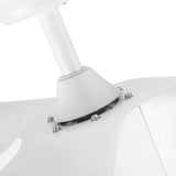 56 in. Matte White Indoor Ceiling Fan with Integrated LED Light Kit and Remote Control - 56 INCHES
