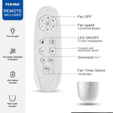 56 in. Matte White Indoor Ceiling Fan with Integrated LED Light Kit and Remote Control - 56 INCHES