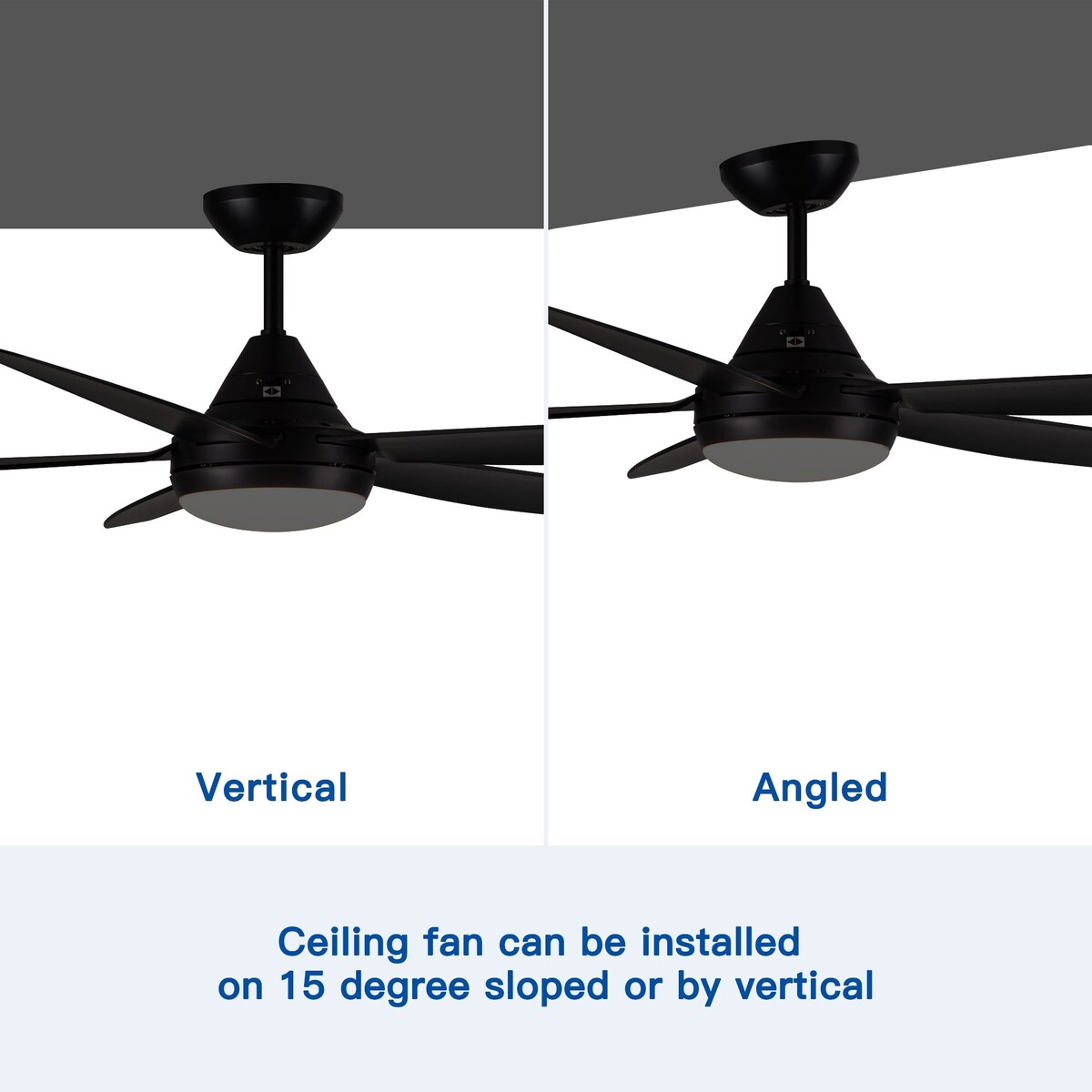 56" Ceiling Fan Light with Remote Control