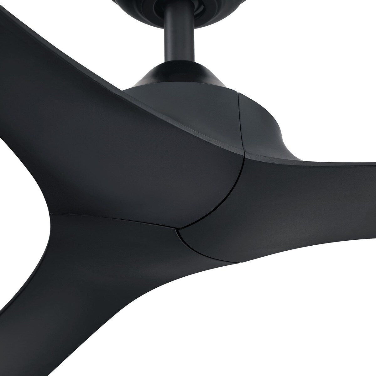 56" Modern Black 3-Blade Propeller DC Ceiling Fan with Remote