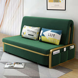 58.7" Armless Sofa Bed Pull Out Couch Convertible Sleeper Sofa with Storage - 58'7" x 28'7"