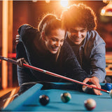 GSE™ 58" 2-Piece Fiberglass Graphite Composite Billiard Pool Cue Stick for Men/Women. Great for House or Commercial Use - Red