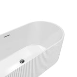 59/67" Acrylic Freestanding Bathtub