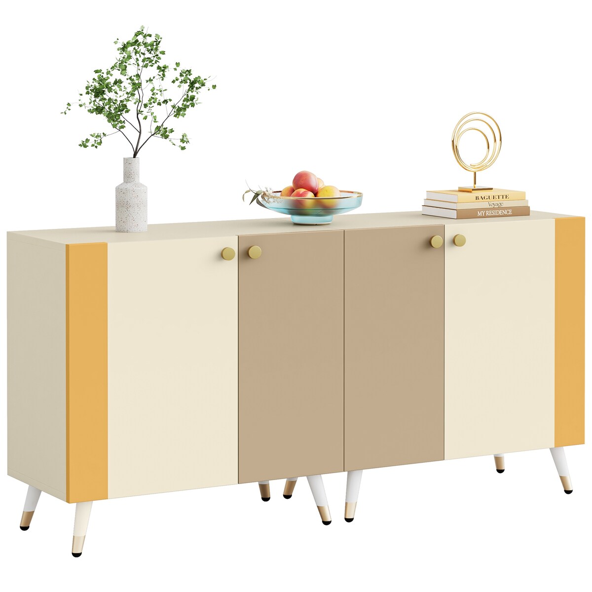 59 Inch Sideboard Buffet Cabinet - N/A