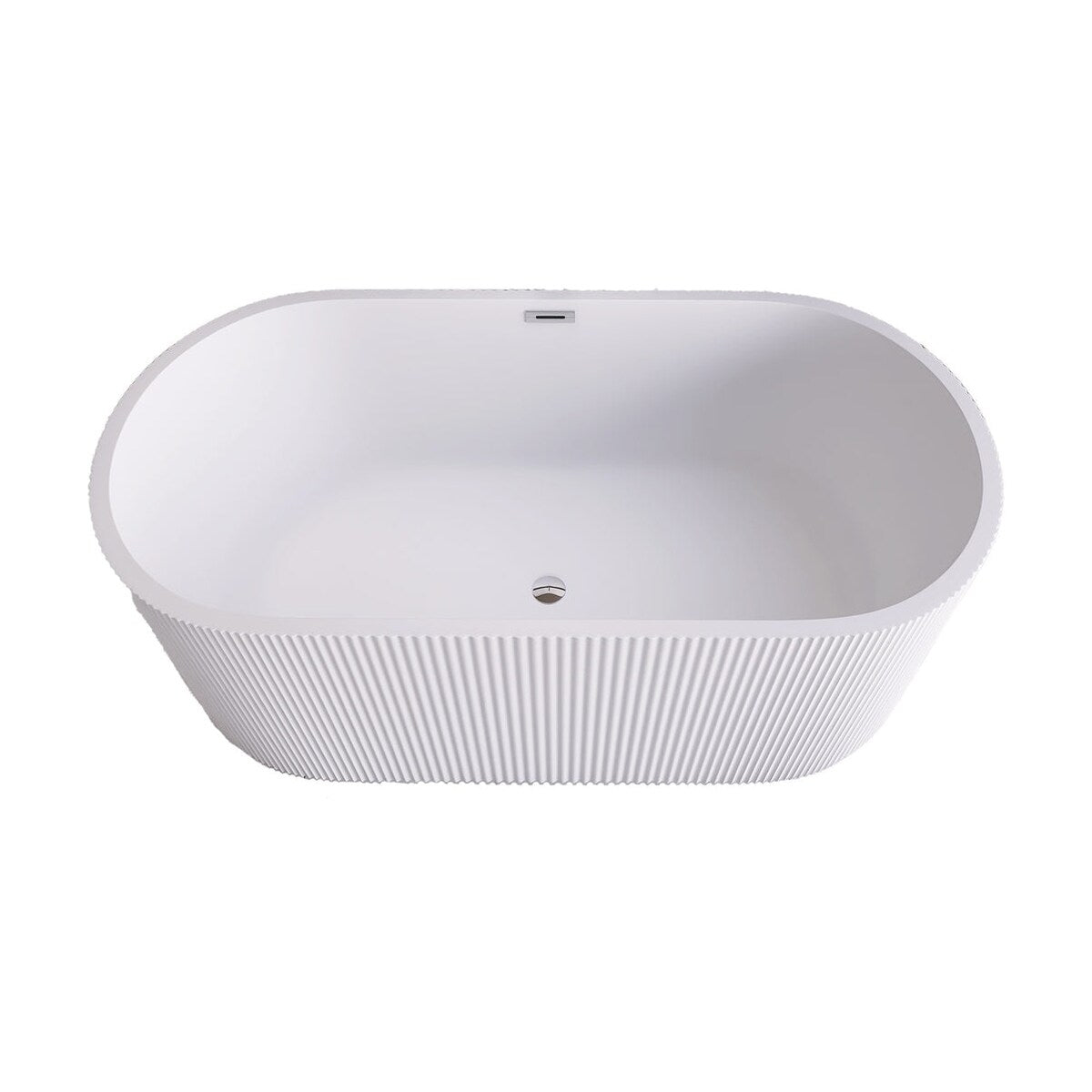 Acrylic Freestanding Flatbottom Soaking Bathtub in Glossy White