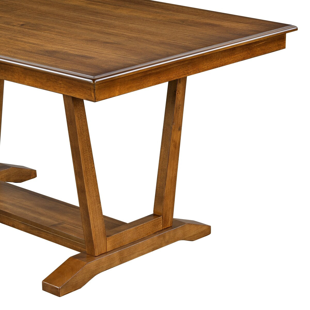 59-inch Dining Table Set with 4 Upholstered Chairs