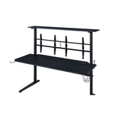 59-inch Gaming Desk Studio Desk with Display Speaker Stand