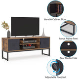 59" TV Stand for TVs Up to 65 Inches, Entertainment Center with Storage Cabinet
