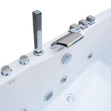 59" X 30" Alcove/tile In Whirlpool Acrylic Bathtub With Faucet