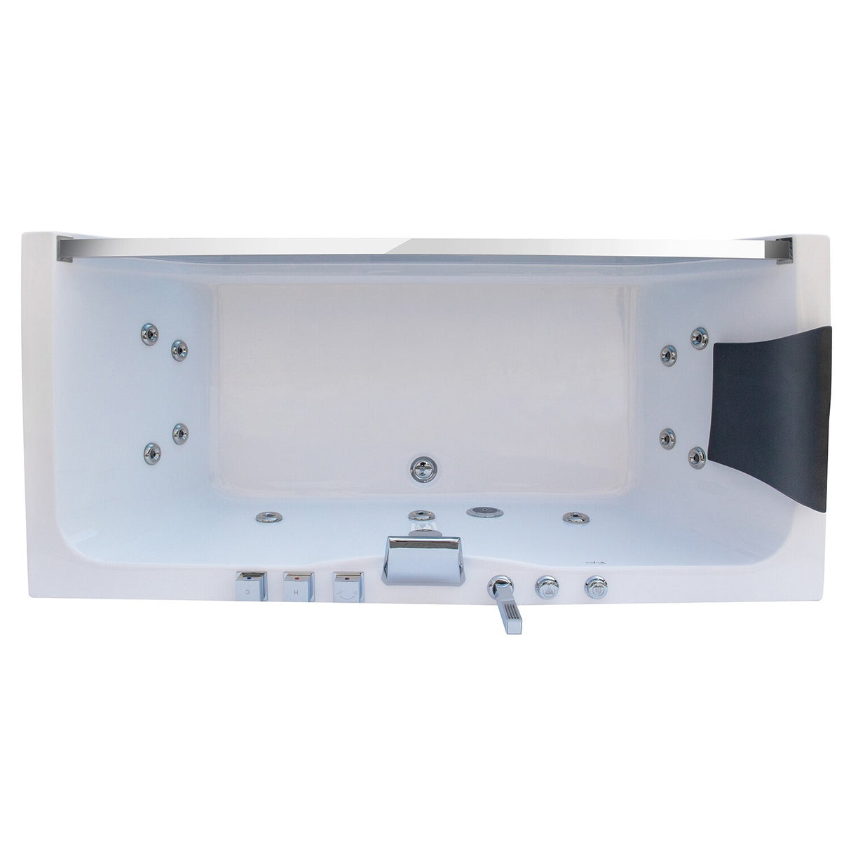 59" X 30" Alcove/tile In Whirlpool Acrylic Bathtub With Faucet