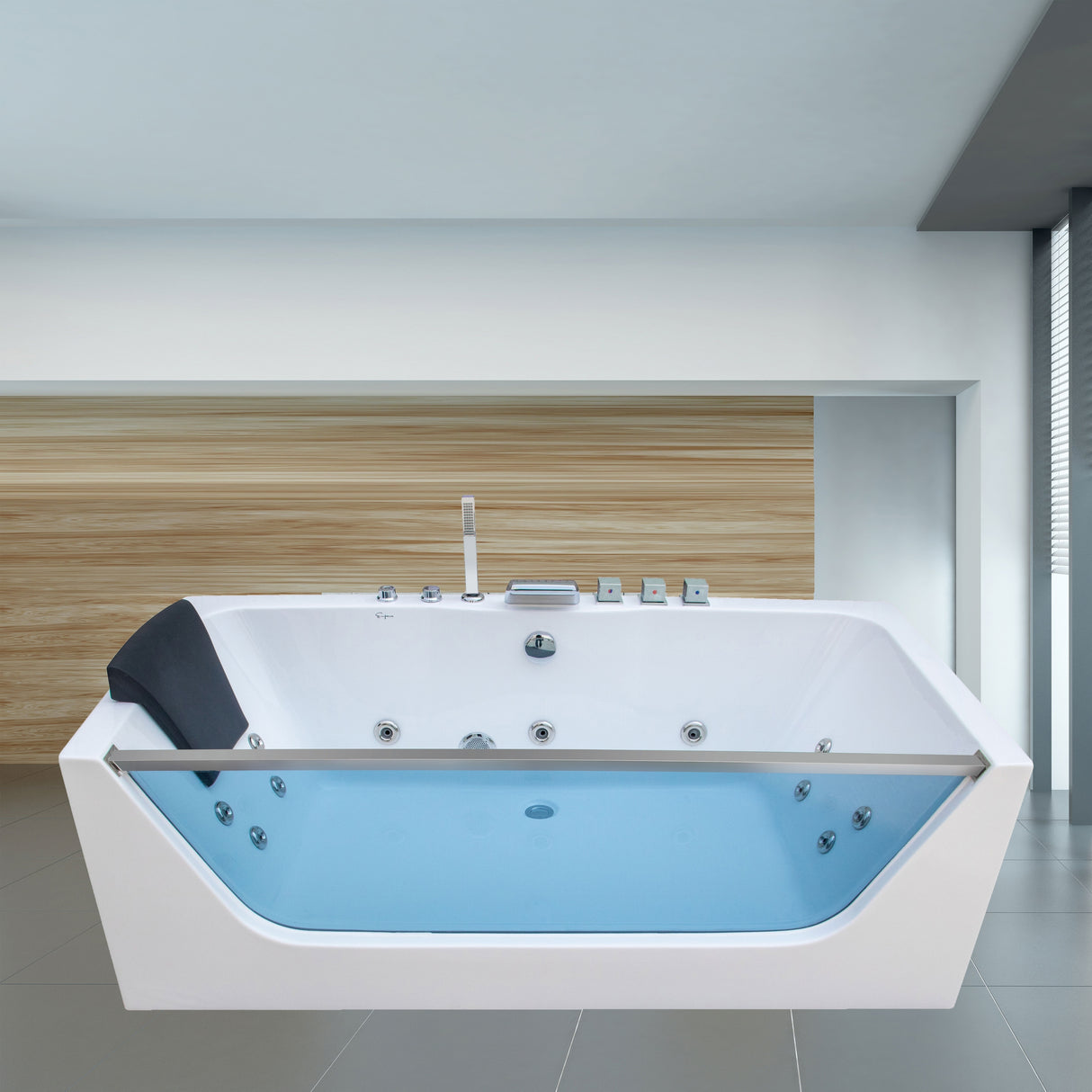 59" X 30" Alcove/tile In Whirlpool Acrylic Bathtub With Faucet