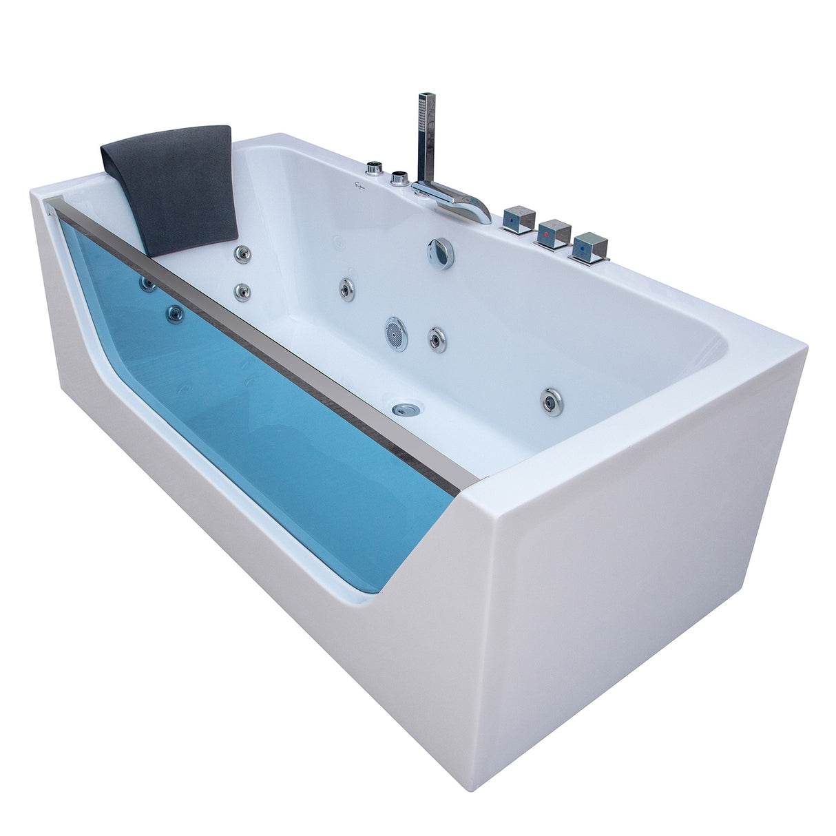 59" X 30" Alcove/tile In Whirlpool Acrylic Bathtub With Faucet