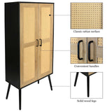 59'' Tall Rustic Farmhouse Storage Cabinet