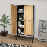 59'' Tall Rustic Farmhouse Storage Cabinet