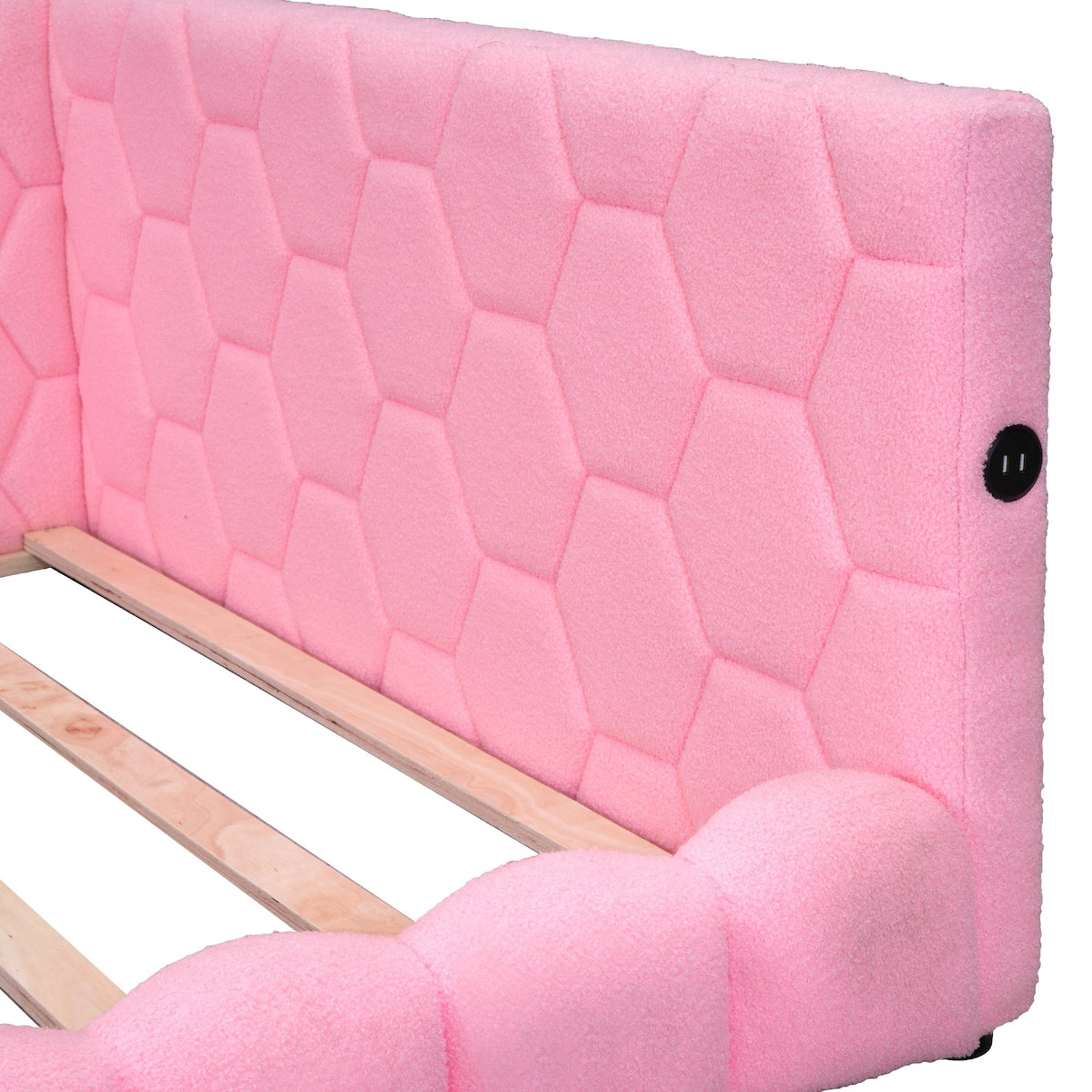 [LED Design] Kid-Friendly Design Full Size Platform Bed Kids Bed