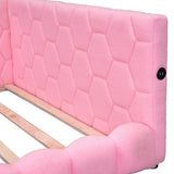 [LED Design] Kid-Friendly Design Full Size Platform Bed Kids Bed