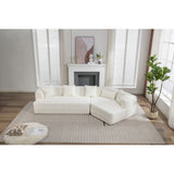 [VIDEO PROVIDED] Modular Living room sofa set, modern minimalist style sofa, salon upholstered sleeper sofa, 2 PC free combinati