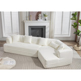 [VIDEO PROVIDED] Modular Living room sofa set, modern minimalist style sofa, salon upholstered sleeper sofa, 2 PC free combinati