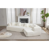 [VIDEO PROVIDED] Modular Living room sofa set, modern minimalist style sofa, salon upholstered sleeper sofa, 2 PC free combinati