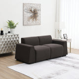 [VIDEO provided] [New] 71*35.5" Modern Linen Fabric Sofa,Stylish and Minimalist 2-3 Seat Couch,Easy to Install,Exquisite Lovesea