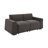 [VIDEO provided] [New] 71*35.5" Modern Linen Fabric Sofa,Stylish and Minimalist 2-3 Seat Couch,Easy to Install,Exquisite Lovesea