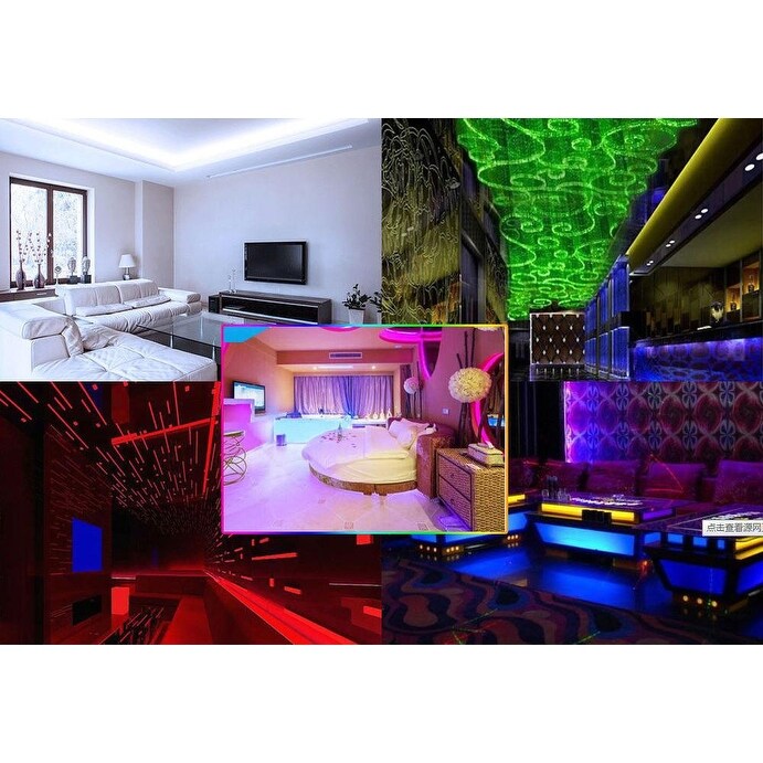 5M LED Strip Lights RGB Strips Waterproof Color Changing String Lights - 19.69