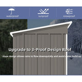 5*3FT Outdoor Storage Shed ,Tool Shed with Sloping Roof and Lockable Door,Metal Shed