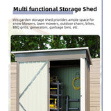 5*3FT Outdoor Storage Shed ,Tool Shed with Sloping Roof and Lockable Door,Metal Shed