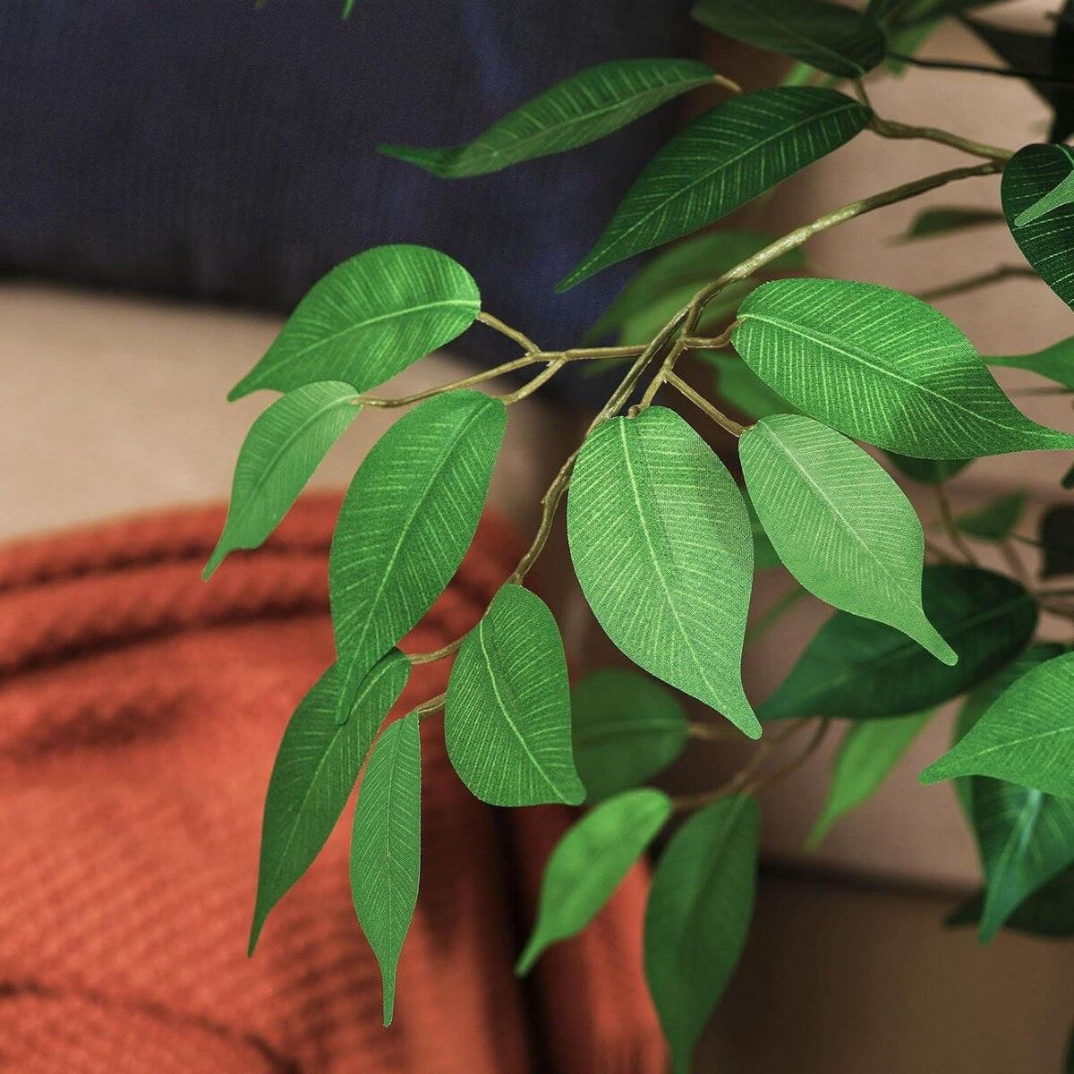 5ft Artificial Ficus Tree with Natural Wood Trunk