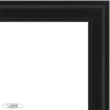 5x10 Traditional Black Complete Wood Picture Frame with UV Acrylic, Foam Board Backing, & Hardware