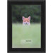 5x10 Traditional Black Complete Wood Picture Frame with UV Acrylic, Foam Board Backing, & Hardware