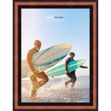 5x10 Traditional Walnut Complete Wood Picture Frame with UV Acrylic, Foam Board Backing, & Hardware