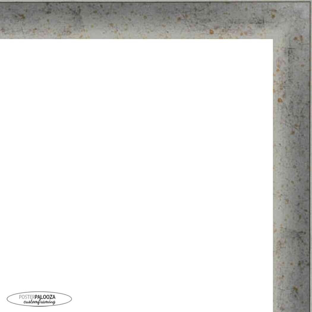 5x3 Contemporary Silver Complete Wood Picture Frame with UV Acrylic, Foam Board Backing, & Hardware