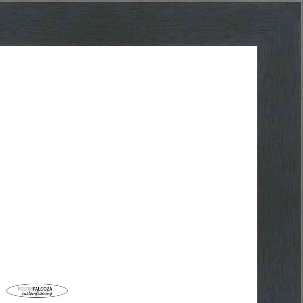 5x4 Rustic Black Complete Wood Picture Frame with UV Acrylic Plexiglass, Foam Board Backing & Hardware Included - 5x4 Inch Frame