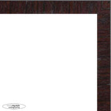 5x8 Contemporary Mahogany Complete Wood Picture Frame with UV Acrylic, Foam Board Backing, & Hardware