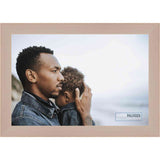 5x8 Contemporary White Washed Complete Wood Picture Frame with UV Acrylic, Foam Board Backing, & Hardware