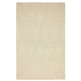 Handmade Wool Ivory Large Diamond Rug