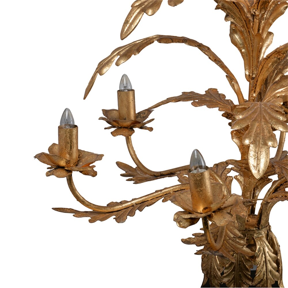 6 - Light Metal Chandelier with Adjustable Chain(No Bulb) - N/A