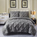 8 Piece Pintuck Comforter Set with Sheets