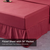 8 Piece Pintuck Comforter Set with Sheets