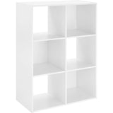 6 Cube Organizer, White